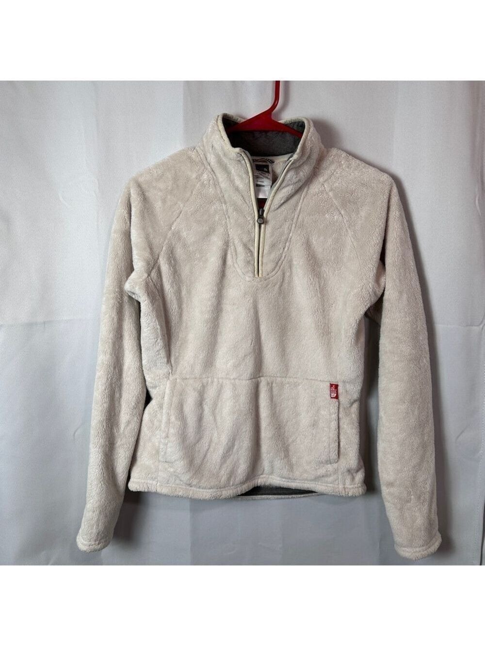 The North Face Women’s Cream Sherpa Fleece Fuzzy 1/4-Zip Pullover - Size Large